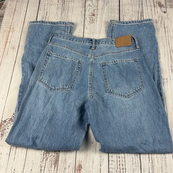 Aeropostale Destroyed button fly blue jeans Size 6 - Picture 10 of 12